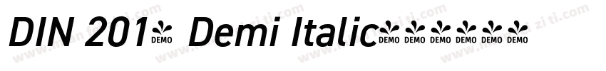 DIN 2014 Demi Italic字体转换